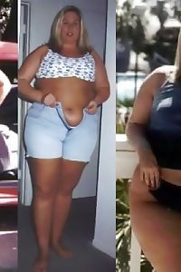 plus-size Weight build up Before an After